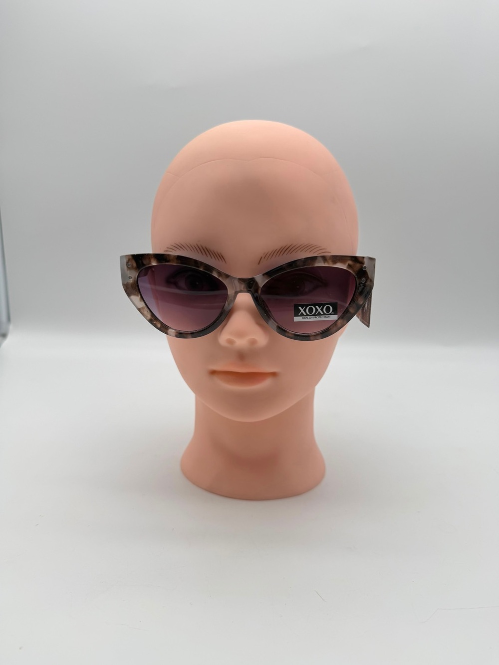 XOXO Tortoise Cat-Eye Sunglasses with Purple Lenses